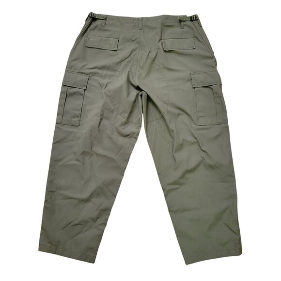 Tru Spec Professional Grade Cargo Pants 2XL Long Olive Green Durable Adjustable - Picture 2 of 9